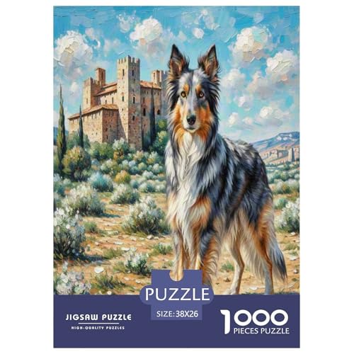 Anatolischer Hirte 1000 Teile Tierhund Puzzles Premium Quality Pädagogisch - Home Room Decoration Für Erwachsene, Familien Passen Buntes Spielzeug 38x26cm/1000pcs von MMDASBVPE