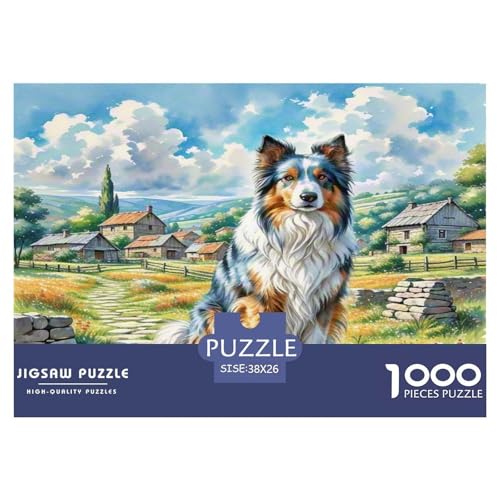 Anatolischer Hirte 1000 Teile Tierhund Puzzles Premium Quality Pädagogisch - Home Room Decoration Für Erwachsene Und Kinder Ab 12 Jahren Buntes Spielzeug 38x26cm/1000pcs von MMDASBVPE