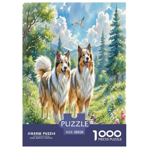 Anatolischer Hirte 1000 Teile Tierhund Puzzles Premium Quality Pädagogisch - Home Room Decoration Unterhaltung Für Erwachsene Und Kinder Buntes Spielzeug 38x26cm/1000pcs von MMDASBVPE