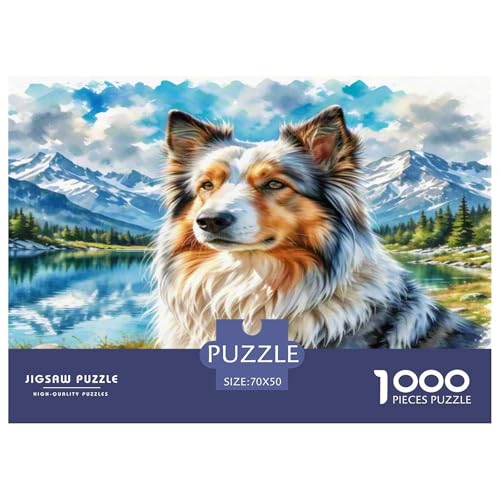 Anatolischer Hirte 1000 Teile Tierhund Puzzles Premium Quality Pädagogisch - Home Room Decoration Unterhaltung Für Erwachsene Und Kinder Buntes Spielzeug 70x50cm/1000pcs von MMDASBVPE