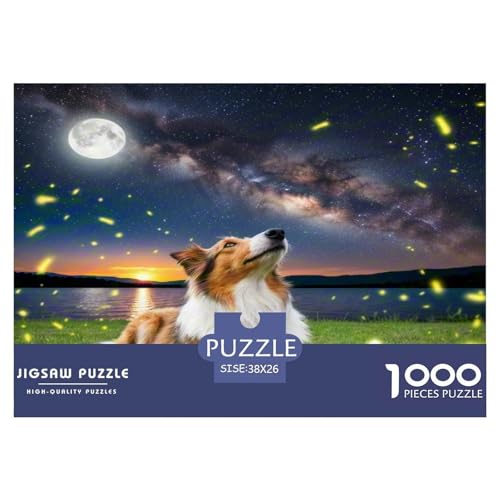 Anatolischer Hirte 1000-teiliges Tierhund Puzzles Premium Quality Familienspiel - Home Room Decoration Erwachsene Und Kinder Buntes Spielzeug 38x26cm/1000pcs von MMDASBVPE