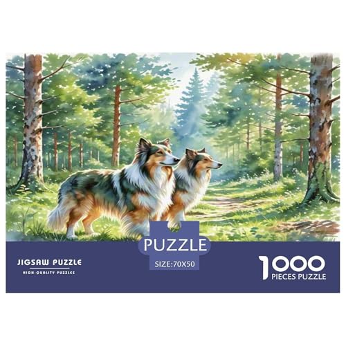 Anatolischer Hirte 1000-teiliges Tierhund Puzzles Premium Quality Familienspiel - Home Room Decoration Erwachsene Und Kinder Buntes Spielzeug 70x50cm/1000pcs von MMDASBVPE