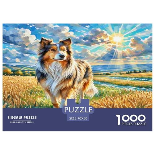 Anatolischer Hirte 1000-teiliges Tierhund Puzzles Premium Quality Familienspiel - Home Room Decoration Erwachsene Und Kinder Buntes Spielzeug 70x50cm/1000pcs von MMDASBVPE