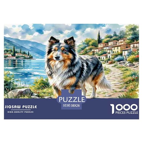 Anatolischer Hirte 1000-teiliges Tierhund Puzzles Premium Quality Familienspiel - Home Room Decoration Erwachsene Und Kinder Geschenk Für Von 12 Jahren 38x26cm/1000pcs von MMDASBVPE