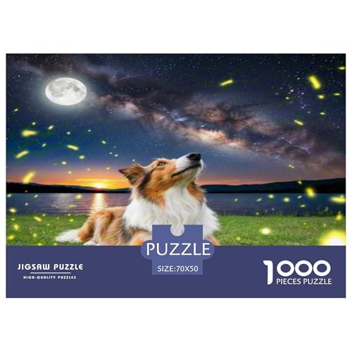 Anatolischer Hirte 1000-teiliges Tierhund Puzzles Premium Quality Familienspiel - Home Room Decoration Für Erwachsene, Familien Passen Buntes Spielzeug 70x50cm/1000pcs von MMDASBVPE