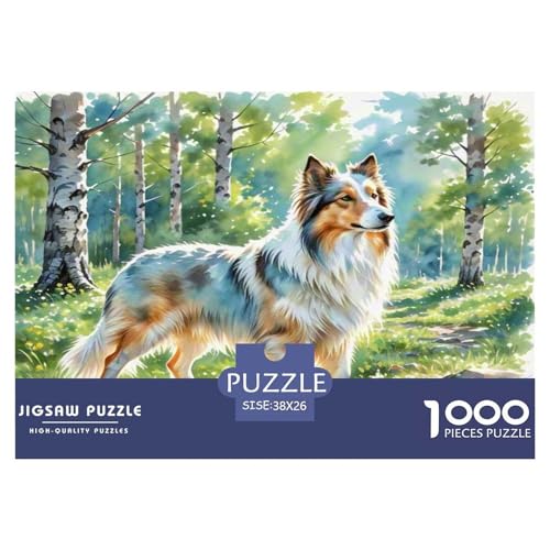 Anatolischer Hirte 1000-teiliges Tierhund Puzzles Premium Quality Familienspiel - Home Room Decoration Für Erwachsene, Familien Passen Geschenk Für Kinder Von 12 Jahren 38x26cm/1000pcs von MMDASBVPE