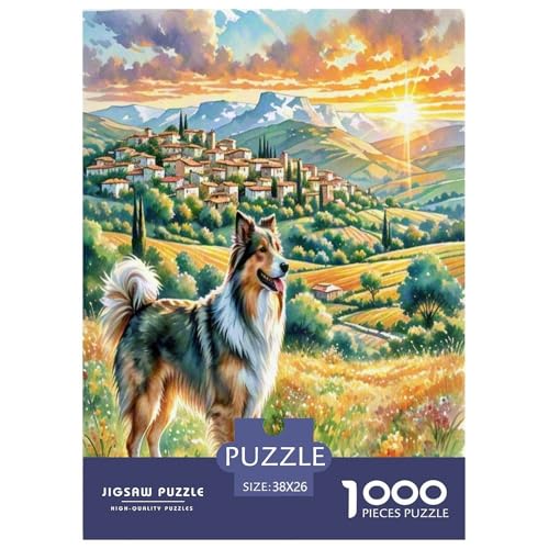 Anatolischer Hirte 1000-teiliges Tierhund Puzzles Premium Quality Familienspiel - Home Room Decoration Für Erwachsene, Familien Passen Wertvoll Geschenk Für Kinder 38x26cm/1000pcs von MMDASBVPE