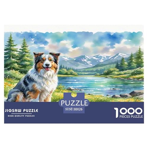 Anatolischer Hirte 1000-teiliges Tierhund Puzzles Premium Quality Pädagogisch - Home Room Decoration Erwachsene Und Kinder Buntes Spielzeug 38x26cm/1000pcs von MMDASBVPE