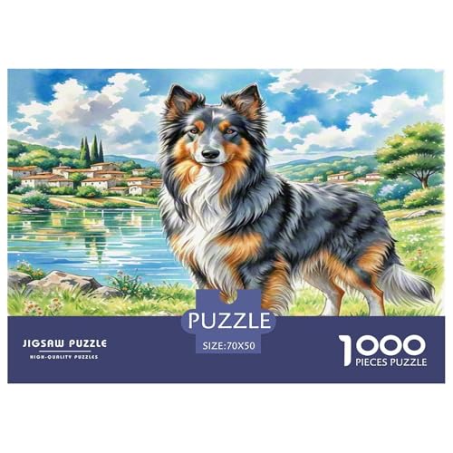 Anatolischer Hirte 1000-teiliges Tierhund Puzzles Premium Quality Pädagogisch - Home Room Decoration Für Erwachsene Und Kinder Ab 12 Jahren Wertvoll Geschenk Für 70x50cm/1000pcs von MMDASBVPE