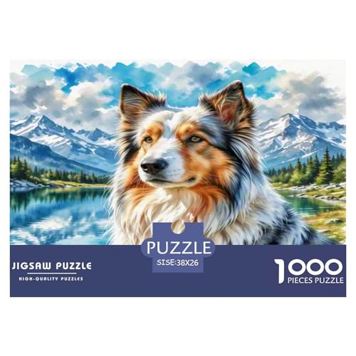 Anatolischer Hirte 1000-teiliges Tierhund Puzzles Premium Quality Pädagogisch - Home Room Decoration Unterhaltung Für Erwachsene Und Kinder Geschenk Für Von 12 Jahren 38x26cm/1000pcs von MMDASBVPE