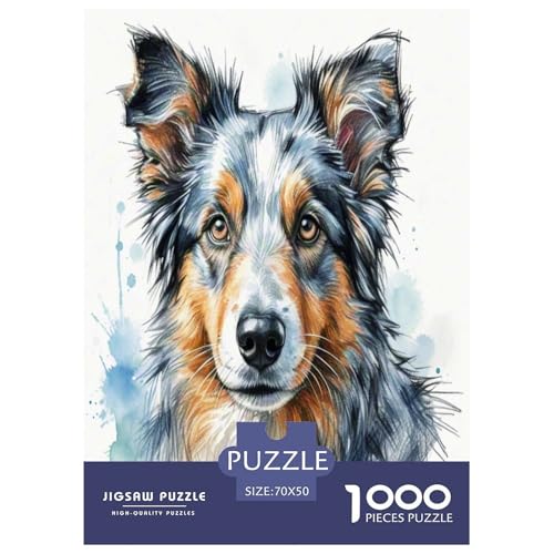 Australischer Rindhund 1000 Teile Tierhund Puzzles Herausforderndes Pädagogisch - Home Room Decoration Erwachsene Und Kinder Wertvoll Geschenk Für 70x50cm/1000pcs Australischer Rindhund 1000 Teile Tierhund Puzzles Herausforderndes Pädagogisch - Home Room Decoration Erwachsene Und Kinder Wertvoll Geschenk Für 70x50cm/1000pcs von MMDASBVPE
