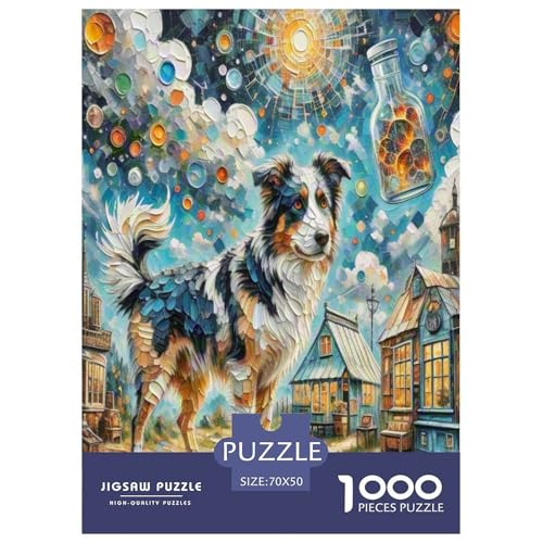 Australischer Rindhund 1000 Teile Tierhund Puzzles Premium Quality Familienspiel - Home Room Decoration Erwachsene Und Kinder Geschenk Für Von 12 Jahren 70x50cm/1000pcs von MMDASBVPE