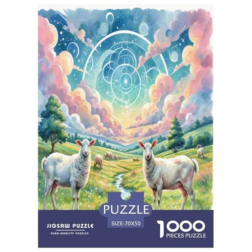 Australischer Rindhund 1000 Teile Tierhund Puzzles Premium Quality Familienspiel - Home Room Decoration Unterhaltung Für Erwachsene Und Kinder Buntes Spielzeug 70x50cm/1000pcs von MMDASBVPE