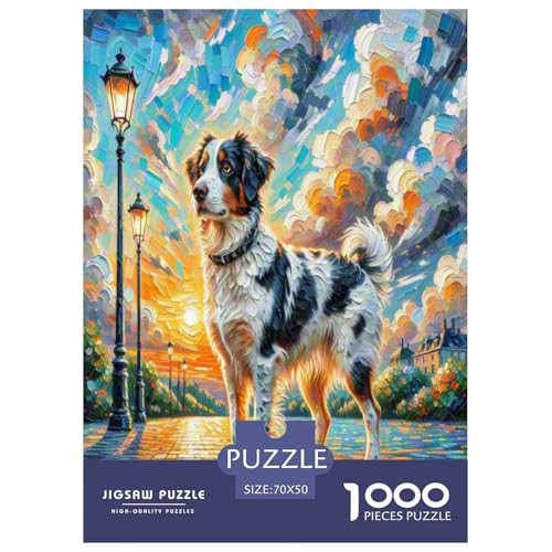 Australischer Rindhund 1000 Teile Tierhund Puzzles Premium Quality Pädagogisch - Home Room Decoration Für Erwachsene, Familien Passen Buntes Spielzeug 70x50cm/1000pcs Australischer Rindhund 1000 Teile Tierhund Puzzles Premium Quality Pädagogisch - Home Room Decoration Für Erwachsene, Familien Passen Buntes Spielzeug 70x50cm/1000pcs von MMDASBVPE