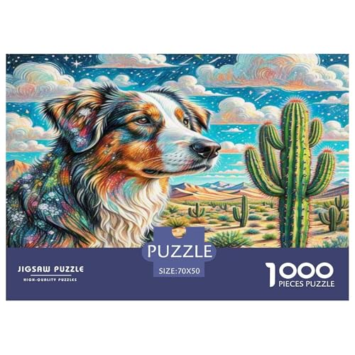 Australischer Rindhund 1000 Teile Tierhund Puzzles Premium Quality Pädagogisch - Home Room Decoration Für Erwachsene Und Kinder Ab 12 Jahren Buntes Spielzeug 70x50cm/1000pcs Australischer Rindhund 1000 Teile Tierhund Puzzles Premium Quality Pädagogisch - Home Room Decoration Für Erwachsene Und Kinder Ab 12 Jahren Buntes Spielzeug 70x50cm/1000pcs von MMDASBVPE