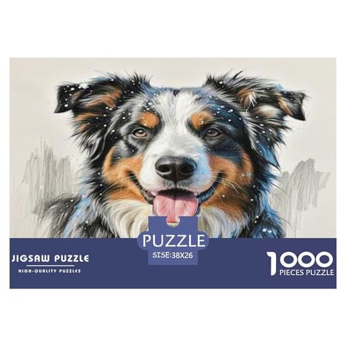 Australischer Rindhund 1000 Teile Tierhund Puzzles Premium Quality Pädagogisch - Home Room Decoration Unterhaltung Für Erwachsene Und Kinder Buntes Spielzeug 38x26cm/1000pcs Australischer Rindhund 1000 Teile Tierhund Puzzles Premium Quality Pädagogisch - Home Room Decoration Unterhaltung Für Erwachsene Und Kinder Buntes Spielzeug 38x26cm/1000pcs von MMDASBVPE