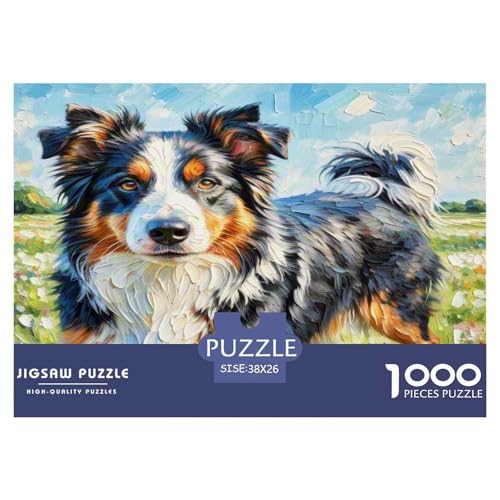 Australischer Rindhund 1000-teiliges Tierhund Puzzles Premium Quality Familienspiel - Home Room Decoration Für Erwachsene Und Kinder Ab 12 Jahren Buntes Spielzeug 38x26cm/1000pcs Australischer Rindhund 1000-teiliges Tierhund Puzzles Premium Quality Familienspiel - Home Room Decoration Für Erwachsene Und Kinder Ab 12 Jahren Buntes Spielzeug 38x26cm/1000pcs von MMDASBVPE