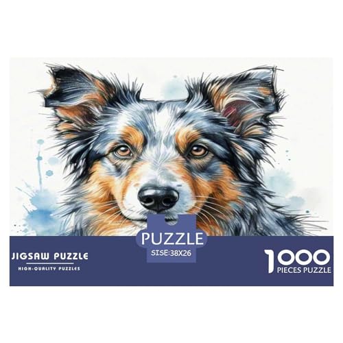 Australischer Rindhund 1000-teiliges Tierhund Puzzles Premium Quality Familienspiel - Home Room Decoration Für Erwachsene Und Kinder Ab 12 Jahren Buntes Spielzeug 38x26cm/1000pcs Australischer Rindhund 1000-teiliges Tierhund Puzzles Premium Quality Familienspiel - Home Room Decoration Für Erwachsene Und Kinder Ab 12 Jahren Buntes Spielzeug 38x26cm/1000pcs von MMDASBVPE