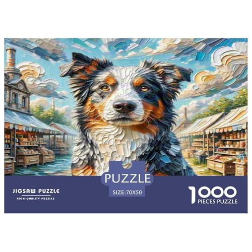 Australischer Rindhund 1000-teiliges Tierhund Puzzles Premium Quality Familienspiel - Home Room Decoration Für Erwachsene Und Kinder Ab 12 Jahren Buntes Spielzeug 70x50cm/1000pcs Australischer Rindhund 1000-teiliges Tierhund Puzzles Premium Quality Familienspiel - Home Room Decoration Für Erwachsene Und Kinder Ab 12 Jahren Buntes Spielzeug 70x50cm/1000pcs von MMDASBVPE