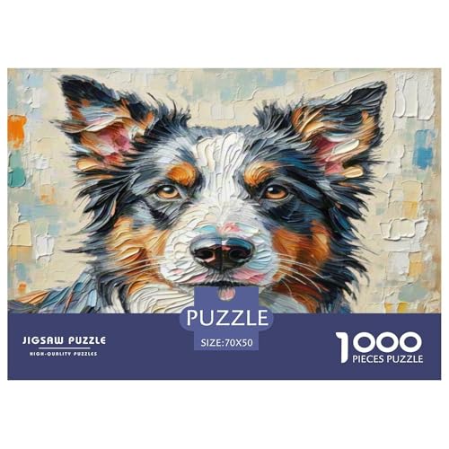 Australischer Rindhund 1000-teiliges Tierhund Puzzles Premium Quality Familienspiel - Home Room Decoration Für Erwachsene Und Kinder Ab 12 Jahren Buntes Spielzeug 70x50cm/1000pcs Australischer Rindhund 1000-teiliges Tierhund Puzzles Premium Quality Familienspiel - Home Room Decoration Für Erwachsene Und Kinder Ab 12 Jahren Buntes Spielzeug 70x50cm/1000pcs von MMDASBVPE