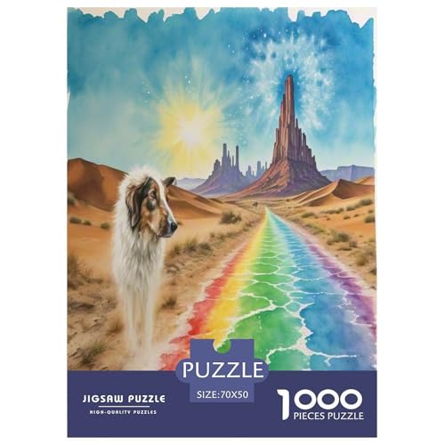 Australischer Rindhund 1000-teiliges Tierhund Puzzles Premium Quality Pädagogisch - Home Room Decoration Erwachsene Und Kinder Buntes Spielzeug 70x50cm/1000pcs von MMDASBVPE