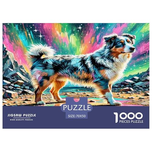 Australischer Rindhund 1000-teiliges Tierhund Puzzles Premium Quality Pädagogisch - Home Room Decoration Für Erwachsene Und Kinder Ab 12 Jahren Buntes Spielzeug 70x50cm/1000pcs Australischer Rindhund 1000-teiliges Tierhund Puzzles Premium Quality Pädagogisch - Home Room Decoration Für Erwachsene Und Kinder Ab 12 Jahren Buntes Spielzeug 70x50cm/1000pcs von MMDASBVPE
