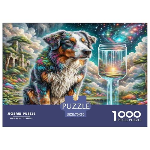 Australischer Rindhund 1000-teiliges Tierhund Puzzles Premium Quality Pädagogisch - Home Room Decoration Für Erwachsene Und Kinder Ab 12 Jahren Buntes Spielzeug 70x50cm/1000pcs Australischer Rindhund 1000-teiliges Tierhund Puzzles Premium Quality Pädagogisch - Home Room Decoration Für Erwachsene Und Kinder Ab 12 Jahren Buntes Spielzeug 70x50cm/1000pcs von MMDASBVPE