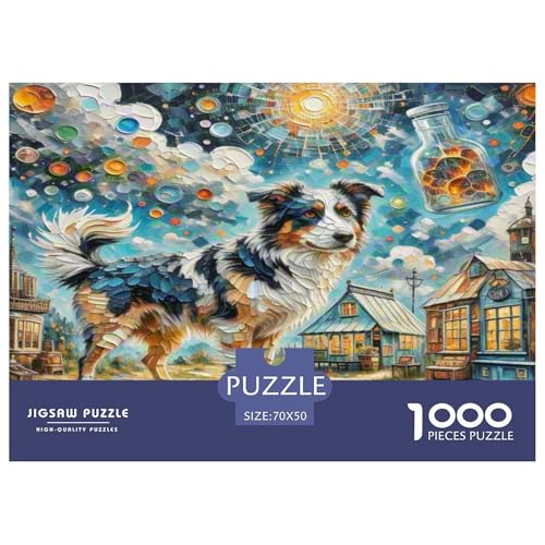 Australischer Rindhund 1000-teiliges Tierhund Puzzles Premium Quality Pädagogisch - Home Room Decoration Unterhaltung Für Erwachsene Und Kinder Geschenk Für Von 12 Jahren 70x50cm/1000pcs Australischer Rindhund 1000-teiliges Tierhund Puzzles Premium Quality Pädagogisch - Home Room Decoration Unterhaltung Für Erwachsene Und Kinder Geschenk Für Von 12 Jahren 70x50cm/1000pcs von MMDASBVPE