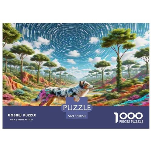 Australischer Rindhund 1000-teiliges Tierhund Puzzles Premium Quality Pädagogisch - Home Room Decoration Unterhaltung Für Erwachsene Und Kinder Geschenk Für Von 12 Jahren 70x50cm/1000pcs Australischer Rindhund 1000-teiliges Tierhund Puzzles Premium Quality Pädagogisch - Home Room Decoration Unterhaltung Für Erwachsene Und Kinder Geschenk Für Von 12 Jahren 70x50cm/1000pcs von MMDASBVPE
