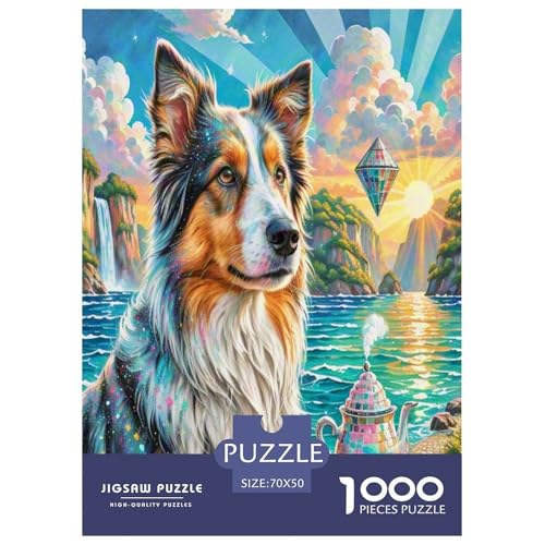 Australischer Schäfer 1000 Teile Tierhund Puzzles Premium Quality Pädagogisch - Home Room Decoration Für Erwachsene Und Kinder Ab 12 Jahren Wertvoll Geschenk Für 70x50cm/1000pcs Australischer Schäfer 1000 Teile Tierhund Puzzles Premium Quality Pädagogisch - Home Room Decoration Für Erwachsene Und Kinder Ab 12 Jahren Wertvoll Geschenk Für 70x50cm/1000pcs von MMDASBVPE