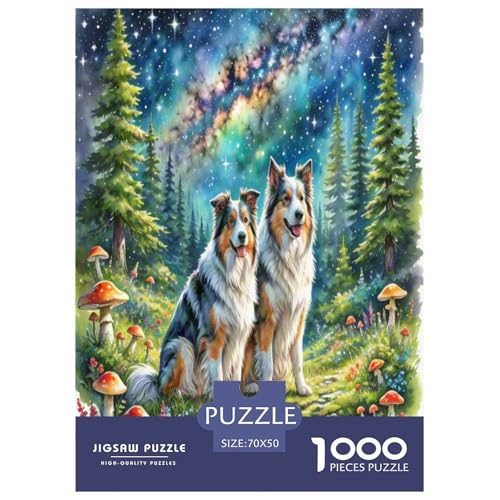 Australischer Schäfer And Icelandic Shepherd 1000 Teile Tierhund Puzzles Premium Quality Familienspiel - Home Room Decoration Für Erwachsene Und Kinder Ab 12 Jahren Wertvoll Geschenk Für 70x50cm/1000p Australischer Schäfer And Icelandic Shepherd 1000 Teile Tierhund Puzzles Premium Quality Familienspiel - Home Room Decoration Für Erwachsene Und Kinder Ab 12 Jahren Wertvoll Geschenk Für 70x50cm/1000p von MMDASBVPE