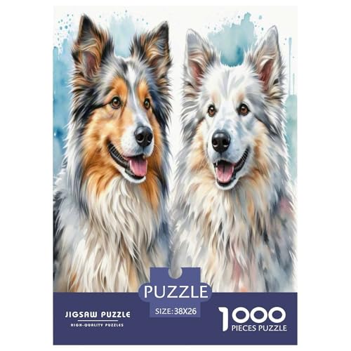 Australischer Schäfer And Icelandic Shepherd 1000 Teile Tierhund Puzzles Premium Quality Pädagogisch - Home Room Decoration Für Erwachsene, Familien Passen Geschenk Für Kinder Von 12 Jahren 38x26cm/10 Australischer Schäfer And Icelandic Shepherd 1000 Teile Tierhund Puzzles Premium Quality Pädagogisch - Home Room Decoration Für Erwachsene, Familien Passen Geschenk Für Kinder Von 12 Jahren 38x26cm/10 von MMDASBVPE