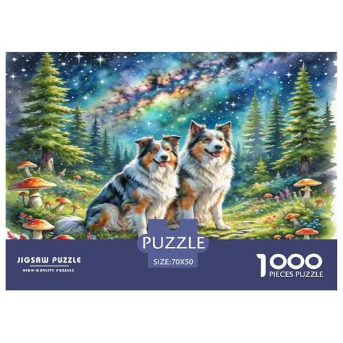 Australischer Schäfer And Icelandic Shepherd 1000 Teile Tierhund Puzzles Premium Quality Pädagogisch - Home Room Decoration Für Erwachsene Und Kinder Ab 12 Jahren Geschenk Für Von 12 Jahren 70x50cm/10 Australischer Schäfer And Icelandic Shepherd 1000 Teile Tierhund Puzzles Premium Quality Pädagogisch - Home Room Decoration Für Erwachsene Und Kinder Ab 12 Jahren Geschenk Für Von 12 Jahren 70x50cm/10 von MMDASBVPE