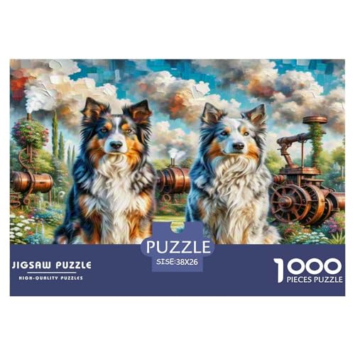 Australischer Schäfer And Icelandic Shepherd 1000 Teile Tierhund Puzzles Premium Quality Pädagogisch - Home Room Decoration Für Erwachsene Und Kinder Ab 12 Jahren Geschenk Für Von 12 Jahren 38x26cm/10 Australischer Schäfer And Icelandic Shepherd 1000 Teile Tierhund Puzzles Premium Quality Pädagogisch - Home Room Decoration Für Erwachsene Und Kinder Ab 12 Jahren Geschenk Für Von 12 Jahren 38x26cm/10 von MMDASBVPE