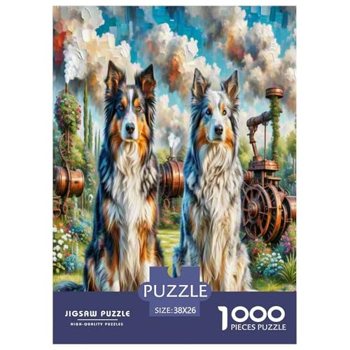 Australischer Schäfer And Icelandic Shepherd 1000 Teile Tierhund Puzzles Premium Quality Pädagogisch - Home Room Decoration Für Erwachsene Und Kinder Ab 12 Jahren Geschenk Für Von 12 Jahren 38x26cm/10 Australischer Schäfer And Icelandic Shepherd 1000 Teile Tierhund Puzzles Premium Quality Pädagogisch - Home Room Decoration Für Erwachsene Und Kinder Ab 12 Jahren Geschenk Für Von 12 Jahren 38x26cm/10 von MMDASBVPE