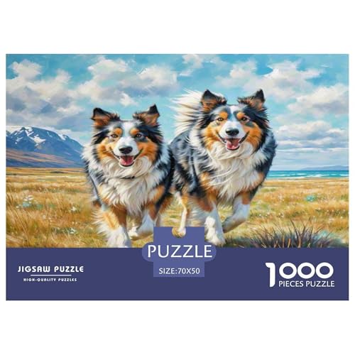 Australischer Schäfer And Icelandic Shepherd 1000 Teile Tierhund Puzzles Premium Quality Pädagogisch - Home Room Decoration Für Erwachsene Und Kinder Ab 12 Jahren Geschenk Für Von 12 Jahren 70x50cm/10 Australischer Schäfer And Icelandic Shepherd 1000 Teile Tierhund Puzzles Premium Quality Pädagogisch - Home Room Decoration Für Erwachsene Und Kinder Ab 12 Jahren Geschenk Für Von 12 Jahren 70x50cm/10 von MMDASBVPE