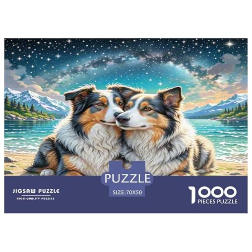 Australischer Schäfer And Icelandic Shepherd 1000 Teile Tierhund Puzzles Premium Quality Pädagogisch - Home Room Decoration Unterhaltung Für Erwachsene Und Kinder Geschenk Für Von 12 Jahren 70x50cm/10 Australischer Schäfer And Icelandic Shepherd 1000 Teile Tierhund Puzzles Premium Quality Pädagogisch - Home Room Decoration Unterhaltung Für Erwachsene Und Kinder Geschenk Für Von 12 Jahren 70x50cm/10 von MMDASBVPE