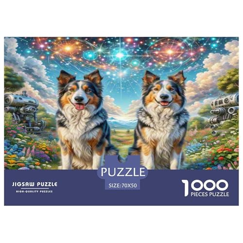 Australischer Schäfer And Icelandic Shepherd 1000 Teile Tierhund Puzzles Premium Quality Pädagogisch - Home Room Decoration Unterhaltung Für Erwachsene Und Kinder Geschenk Für Von 12 Jahren 70x50cm/10 Australischer Schäfer And Icelandic Shepherd 1000 Teile Tierhund Puzzles Premium Quality Pädagogisch - Home Room Decoration Unterhaltung Für Erwachsene Und Kinder Geschenk Für Von 12 Jahren 70x50cm/10 von MMDASBVPE