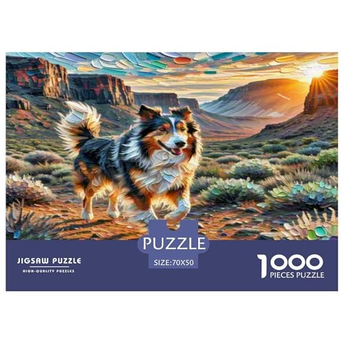 Australischer Schäfer And Icelandic Shepherd 1000 Teile Tierhund Puzzles Premium Quality Pädagogisch - Home Room Decoration Unterhaltung Für Erwachsene Und Kinder Geschenk Für Von 12 Jahren 70x50cm/10 Australischer Schäfer And Icelandic Shepherd 1000 Teile Tierhund Puzzles Premium Quality Pädagogisch - Home Room Decoration Unterhaltung Für Erwachsene Und Kinder Geschenk Für Von 12 Jahren 70x50cm/10 von MMDASBVPE
