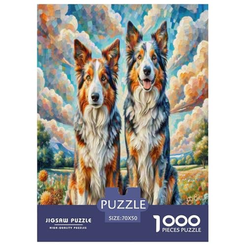 Australischer Schäfer and Icelandic Shepherd 1000-teiliges Tierhund Puzzles Premium Quality Pädagogisch - Home Room Decoration Erwachsene Und Kinder Buntes Spielzeug 70x50cm/1000pcs Australischer Schäfer and Icelandic Shepherd 1000-teiliges Tierhund Puzzles Premium Quality Pädagogisch - Home Room Decoration Erwachsene Und Kinder Buntes Spielzeug 70x50cm/1000pcs von MMDASBVPE