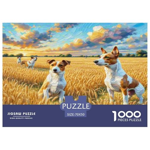 Australischer Terrier 1000 Teile Tierhund Puzzles Premium Quality Familienspiel - Home Room Decoration Erwachsene Und Kinder Geschenk Für Von 12 Jahren 70x50cm/1000pcs von MMDASBVPE