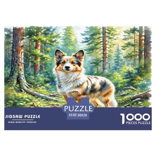 Australischer Terrier 1000 Teile Tierhund Puzzles Premium Quality Familienspiel - Home Room Decoration Erwachsene Und Kinder Wertvoll Geschenk Für 38x26cm/1000pcs von MMDASBVPE