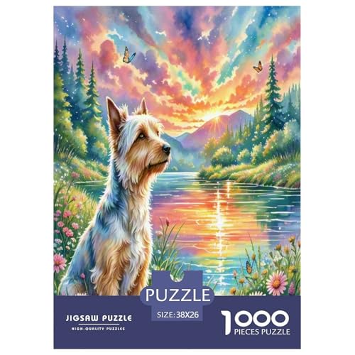 Australischer Terrier 1000 Teile Tierhund Puzzles Premium Quality Familienspiel - Home Room Decoration Für Erwachsene Und Kinder Ab 12 Jahren Buntes Spielzeug 38x26cm/1000pcs Australischer Terrier 1000 Teile Tierhund Puzzles Premium Quality Familienspiel - Home Room Decoration Für Erwachsene Und Kinder Ab 12 Jahren Buntes Spielzeug 38x26cm/1000pcs von MMDASBVPE