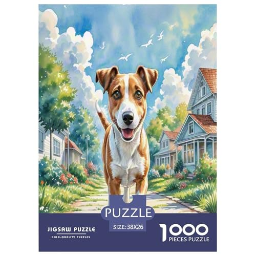 Australischer Terrier 1000 Teile Tierhund Puzzles Premium Quality Familienspiel - Home Room Decoration Für Erwachsene Und Kinder Ab 12 Jahren Buntes Spielzeug 38x26cm/1000pcs von MMDASBVPE