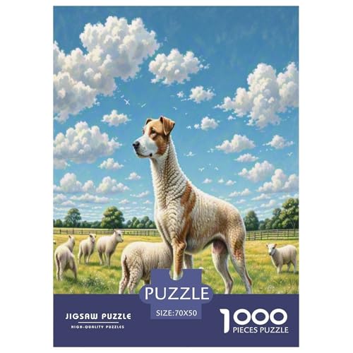 Australischer Terrier 1000 Teile Tierhund Puzzles Premium Quality Familienspiel - Home Room Decoration Unterhaltung Für Erwachsene Und Kinder Buntes Spielzeug 70x50cm/1000pcs von MMDASBVPE