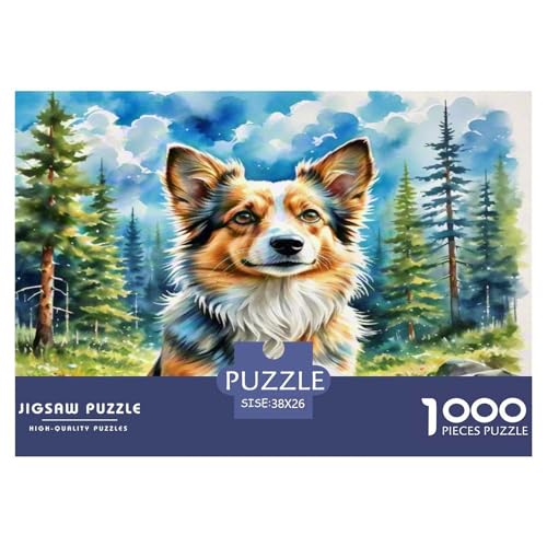 Australischer Terrier 1000 Teile Tierhund Puzzles Premium Quality Pädagogisch - Home Room Decoration Erwachsene Und Kinder Buntes Spielzeug 38x26cm/1000pcs von MMDASBVPE