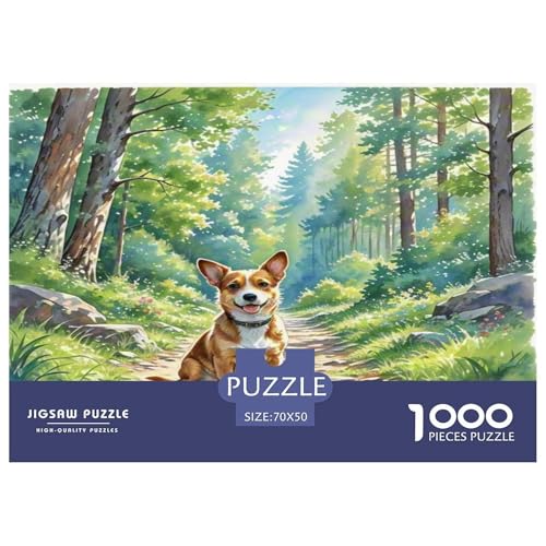 Australischer Terrier 1000 Teile Tierhund Puzzles Premium Quality Pädagogisch - Home Room Decoration Erwachsene Und Kinder Buntes Spielzeug 70x50cm/1000pcs von MMDASBVPE