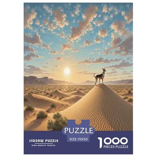 Australischer Terrier 1000 Teile Tierhund Puzzles Premium Quality Pädagogisch - Home Room Decoration Erwachsene Und Kinder Geschenk Für Von 12 Jahren 70x50cm/1000pcs von MMDASBVPE
