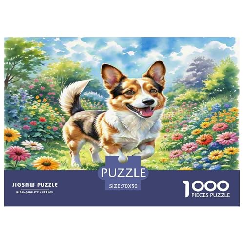 Australischer Terrier 1000 Teile Tierhund Puzzles Premium Quality Pädagogisch - Home Room Decoration Für Erwachsene, Familien Passen Buntes Spielzeug 70x50cm/1000pcs von MMDASBVPE