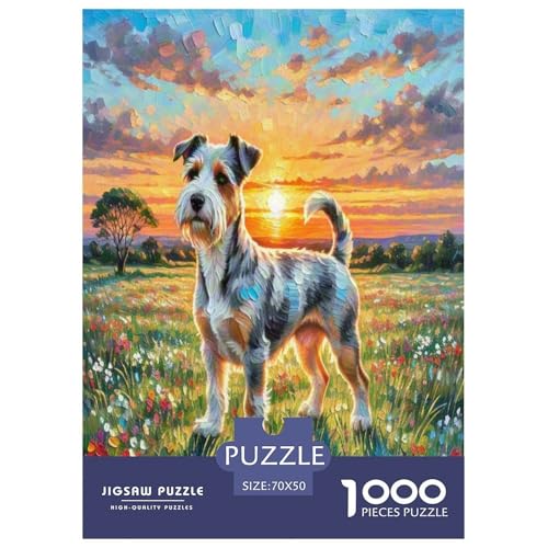 Australischer Terrier 1000 Teile Tierhund Puzzles Premium Quality Pädagogisch - Home Room Decoration Für Erwachsene, Familien Passen Wertvoll Geschenk Für Kinder 70x50cm/1000pcs von MMDASBVPE
